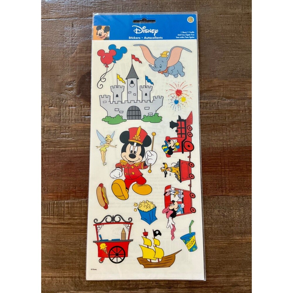 SandyLion Disney Stickers Mickey Castle Dumbo Train Parade Tinkerbell Acid Free